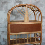 Vintage rattan shelf