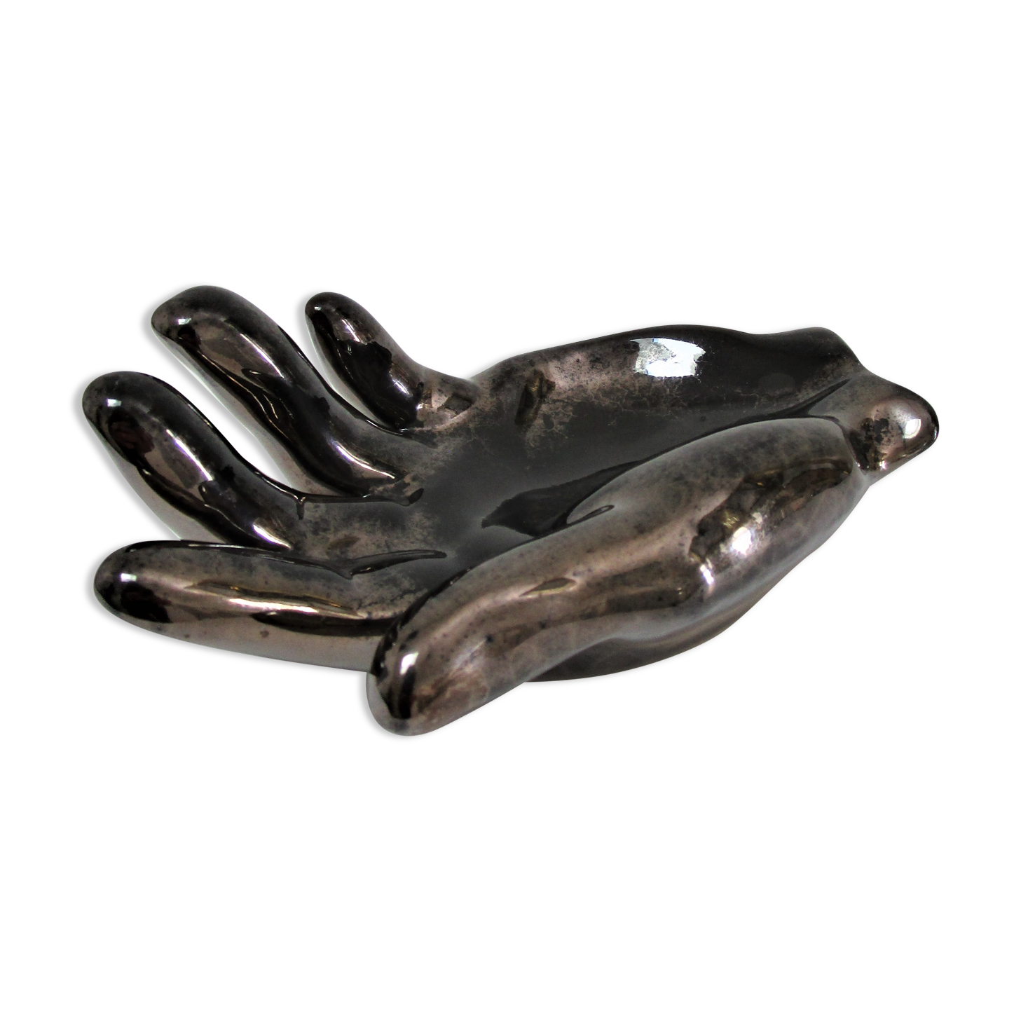 Empty pocket hand ceramic black design 60s