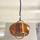 Brass and smoked glass pendant lamp by Temde, Germany 1970s