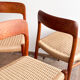 Ensemble de 4 chaises de salle à manger modèle 75 en teck, Niels O. Møller