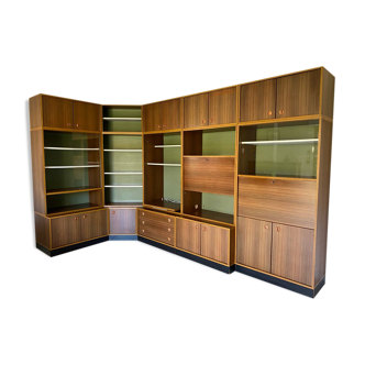Large living room bookcase from the 60s, Belgian brand Boone