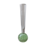 Vase vintage soliflore base verre bulles d'air