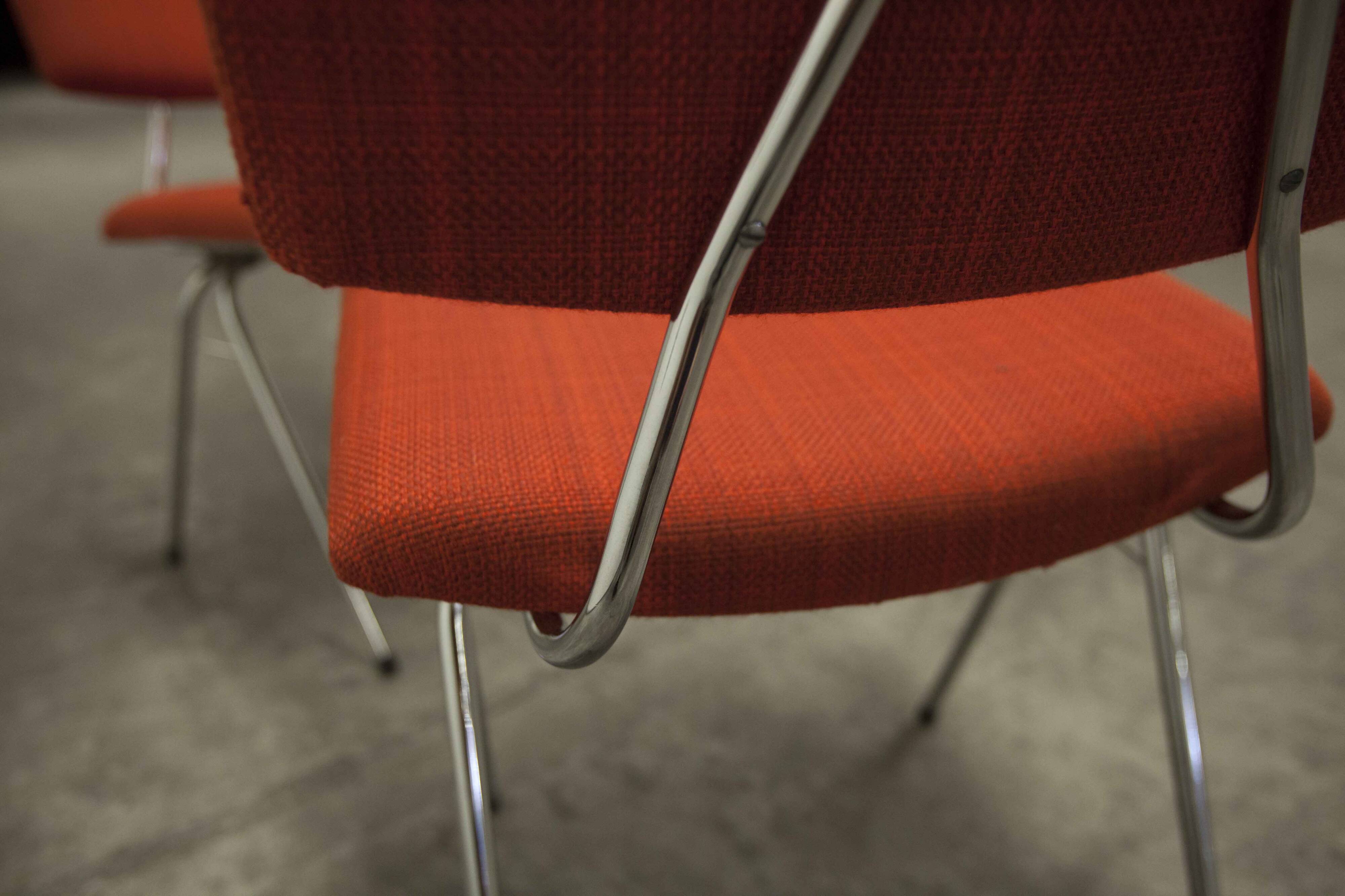 Pair of compass model chairs by Pierre Guariche for Les Huchers-Minvielle France 1955