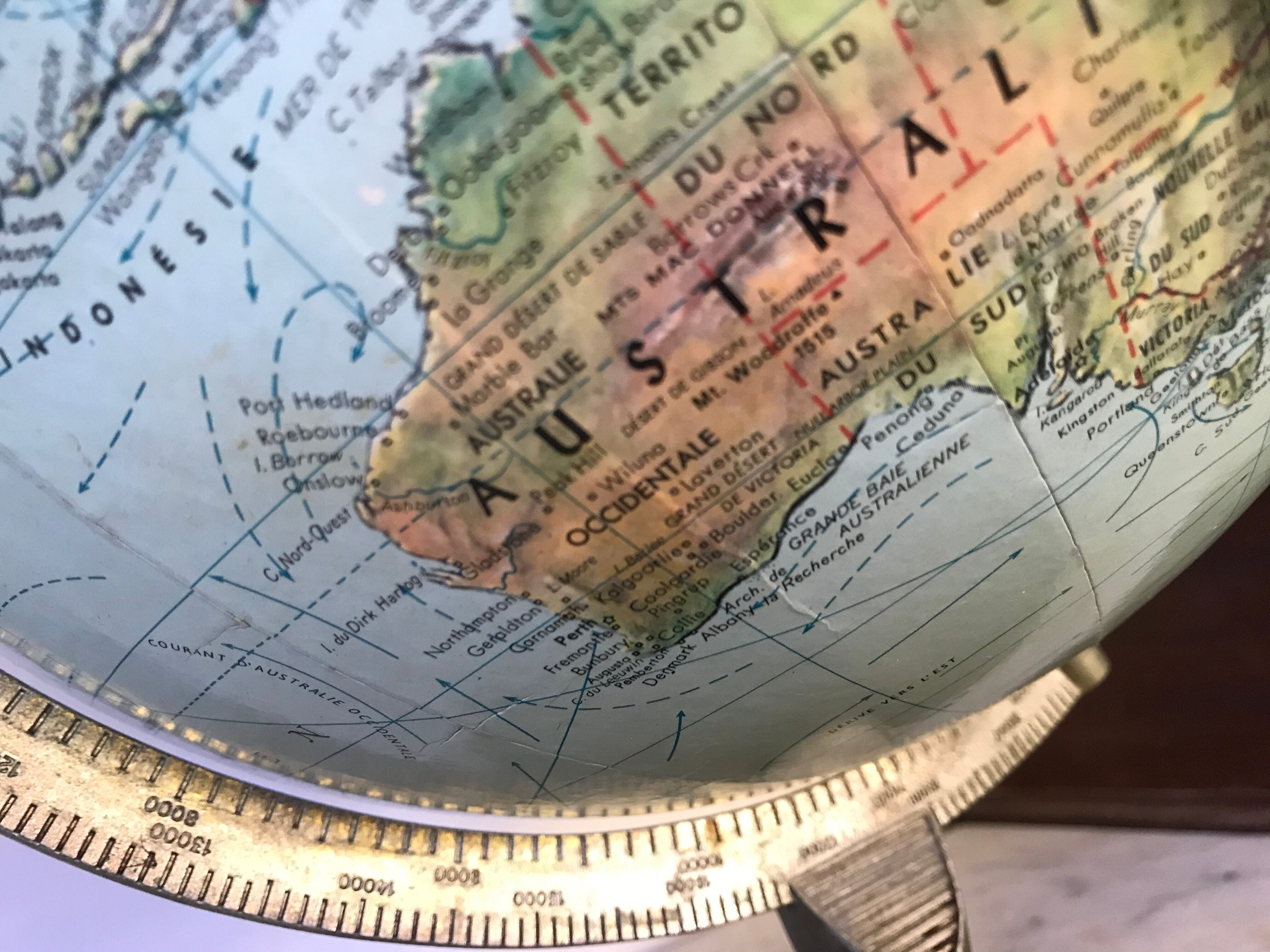 Earth Globe Scan-globe A/S Denmark 1950s