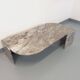 Vintage gray marble coffee table from the 70s