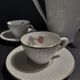 Pouring coffee service and two cups Lunéville KG mid-twentieth