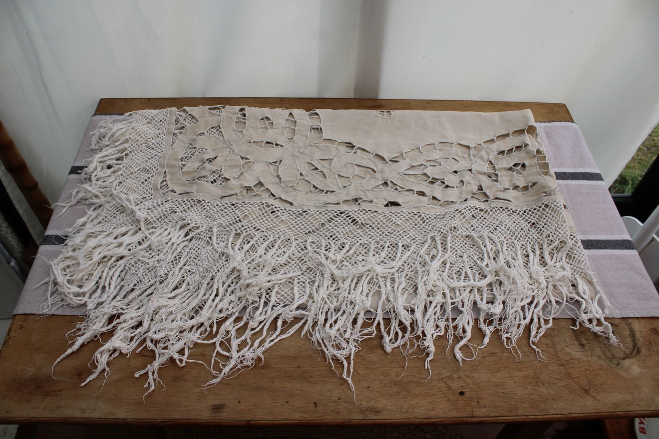 Old tablecloth