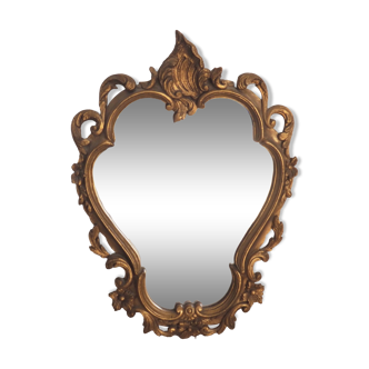Small mirror with gold molding