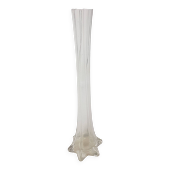 Old soliflore glass vase 30cm