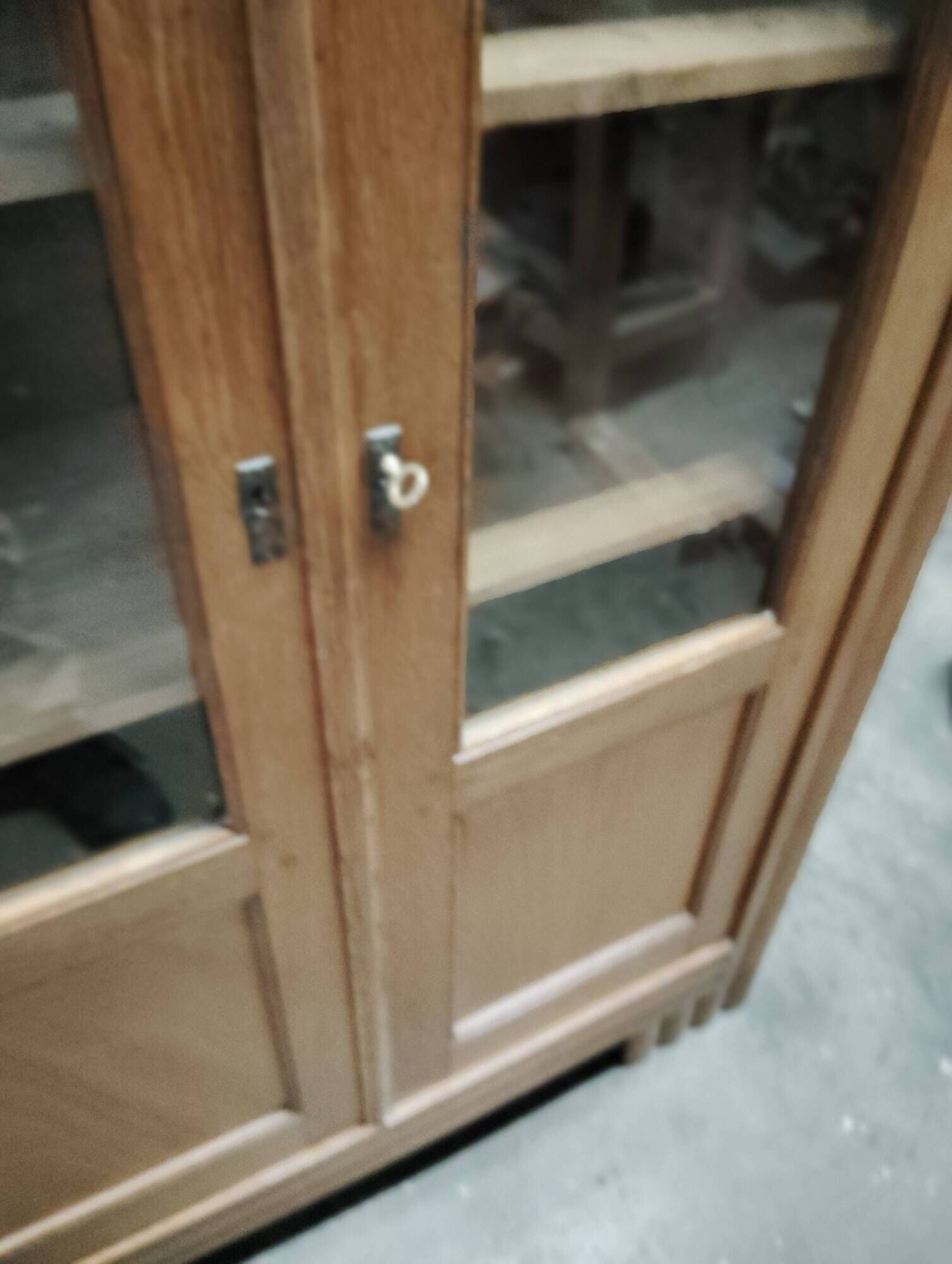 Armoire vitrine/bibliothèque Art Deco