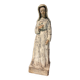 Statue vierge sainte en terre cuite peinte
