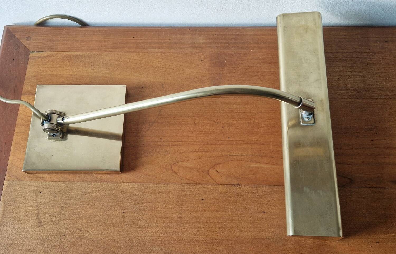 Banker style brass desk lamp 1970