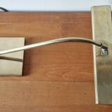 Lampe de bureau style banquier laiton 1970