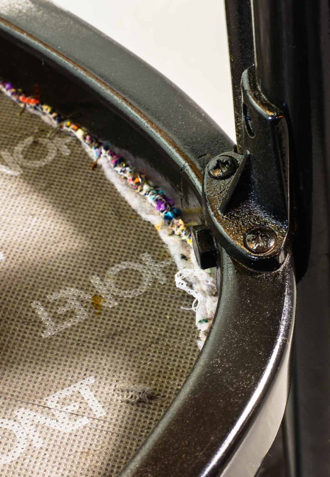 4 Wooden Black Lacquered Thonet Triangle Dining Chairs Model 87, 1980s