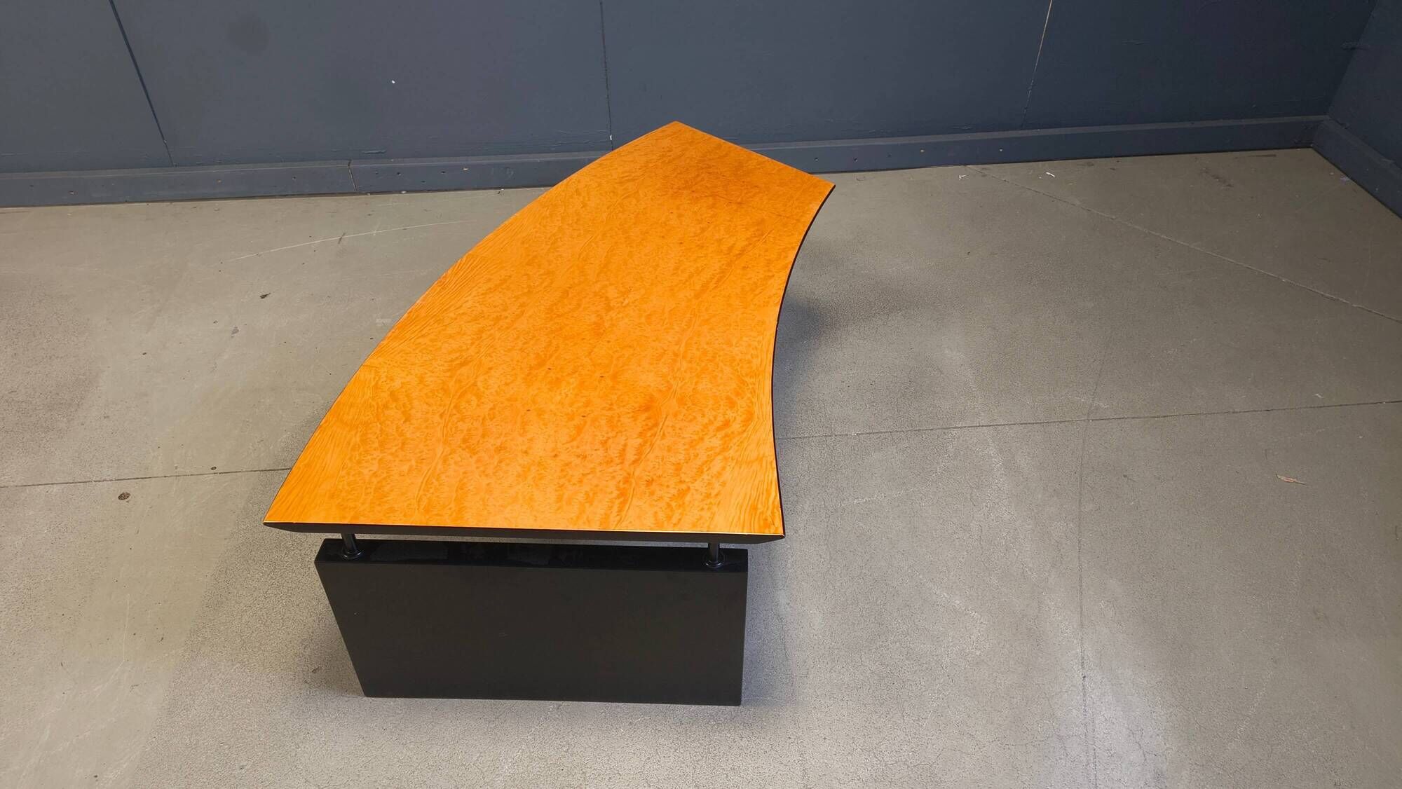 Burl wood coffee table by Cattelan Italy, 1990s