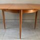 Vintage scandinavian table from the 60s extendable with butterfly extension