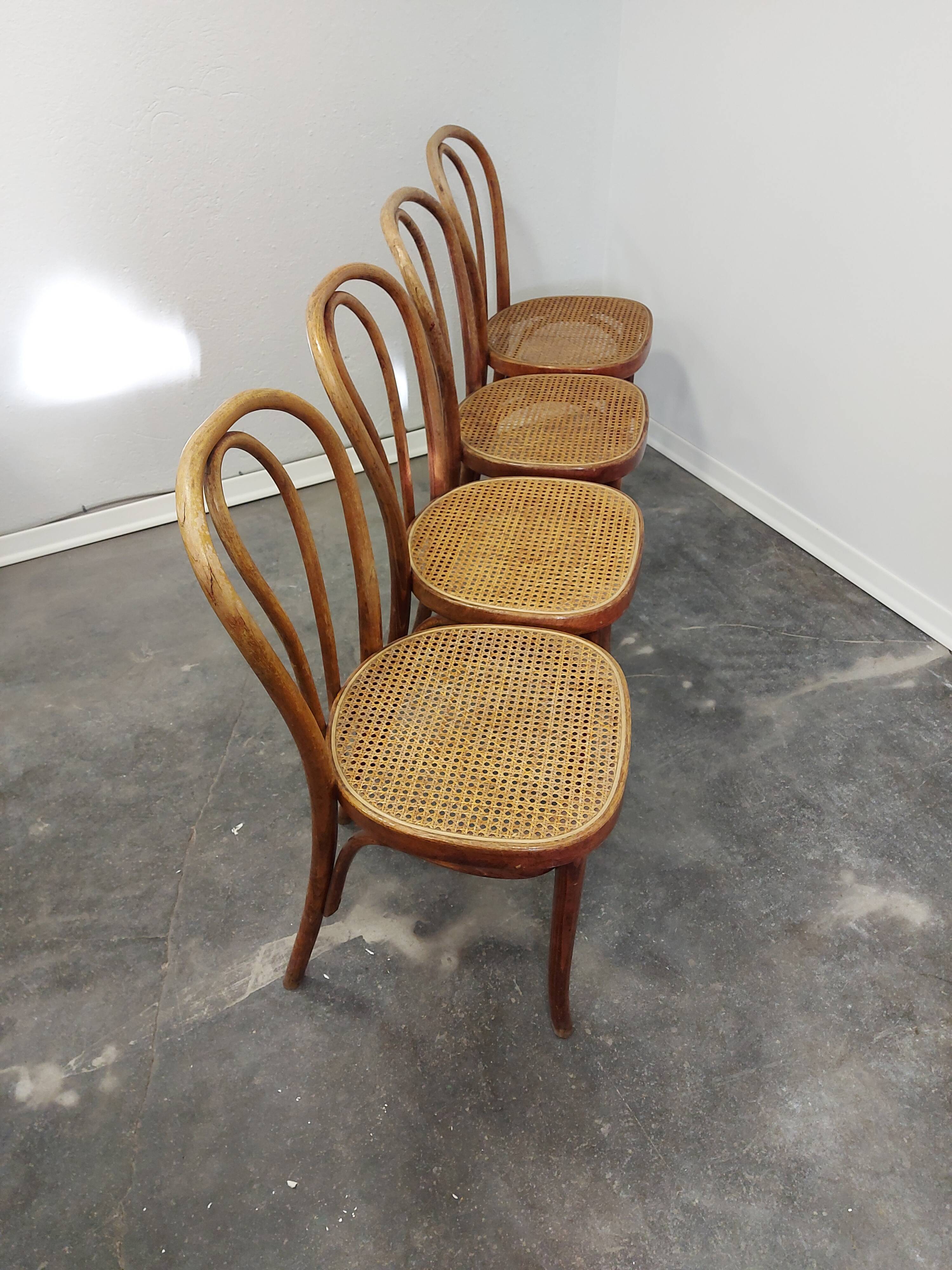 Dining chair, Bentwood cane, No. 18, 1960s, 1 of 4