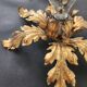 2er Set vergoldet Blattgold Barock Wandlampe Florentiner Hans Kögl Italien