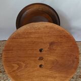 Vintage Charles Dudouyt style wooden side table