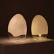 Pair of nessa lamps in murano glass, gino vistosi, 1970s
