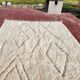 Beni Ouarain Berber rug in cream 300x200 cm – natural wool – handmade