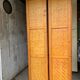 Bamboo cabinet woven and modular pine vintage 1960