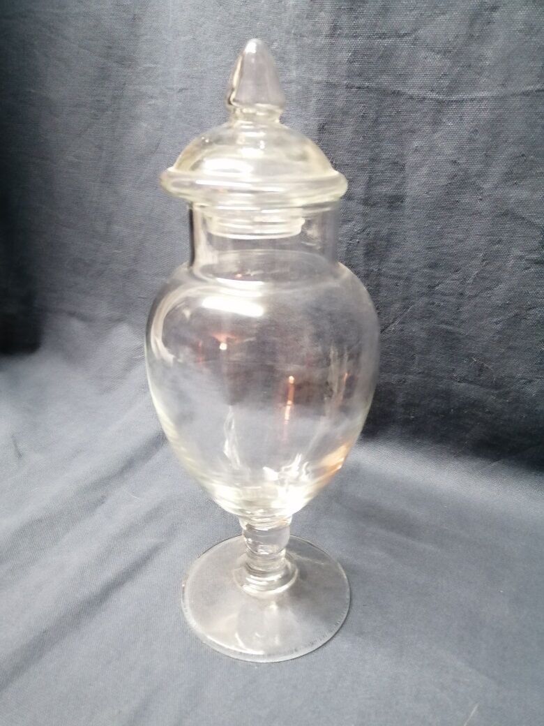 Glass cotton jar