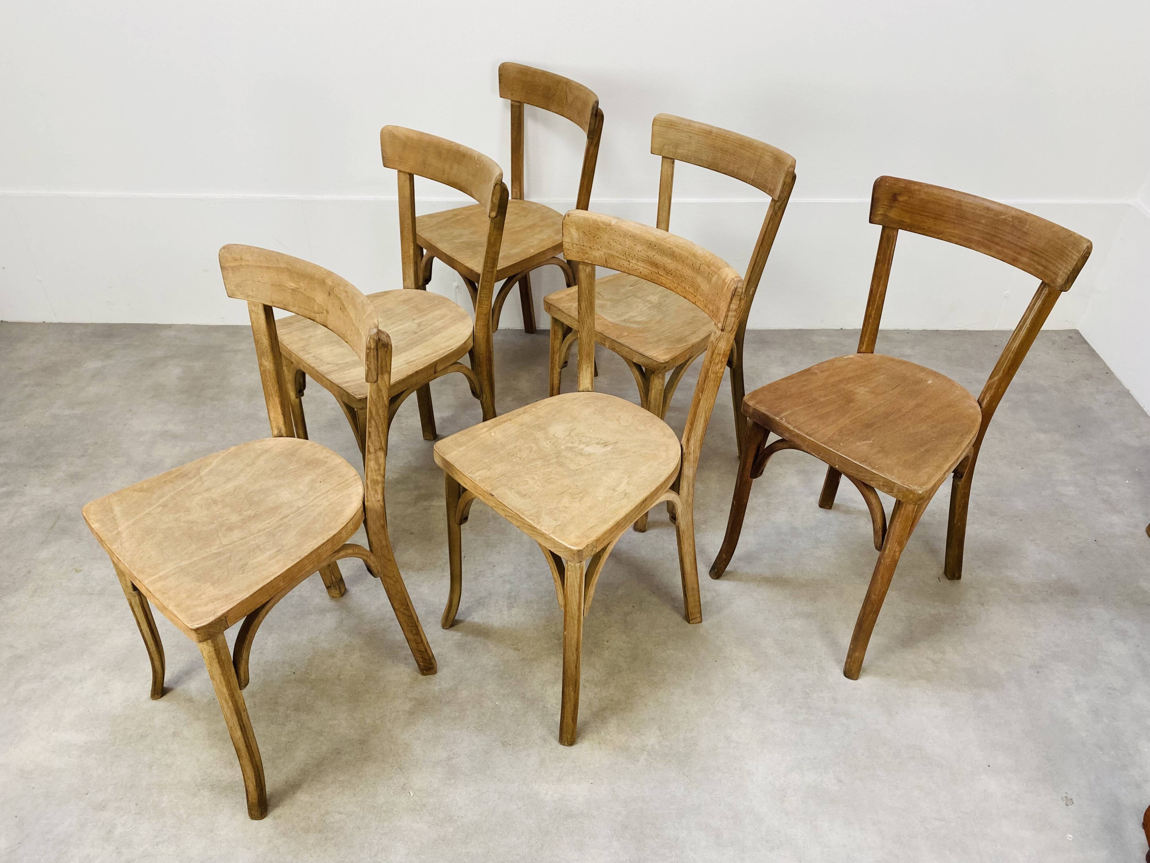 6 Baumann bistro chairs