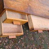 Old solid wood desk