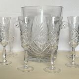 Service à champagne en cristal de Baccarat