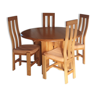 Table de salle à manger et 4 chaises - Regain