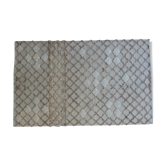 Tapis tissé et noué main ivoire