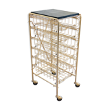 1950 Golden brass paper serving