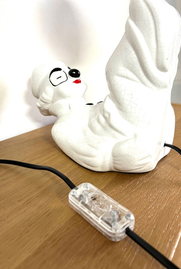 Lampe clown céramique, années 70