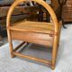 Vintage rattan bedside table