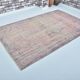 Vintage Pink Floral Wool Carpet sku 3210