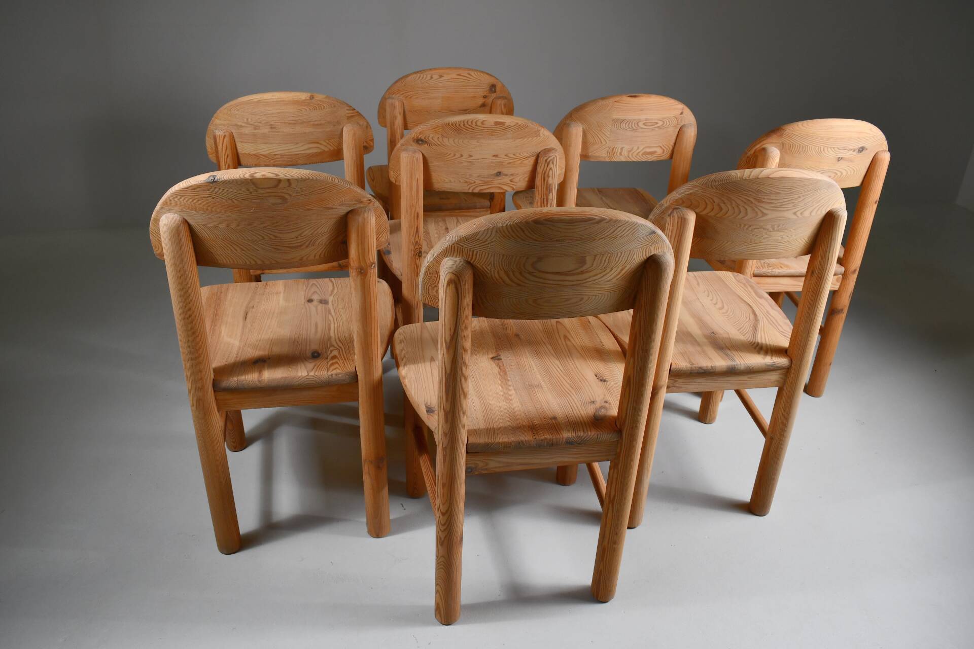 Set of 8 dining chairs by Rainer Daumiller. Denmark, 1970s.