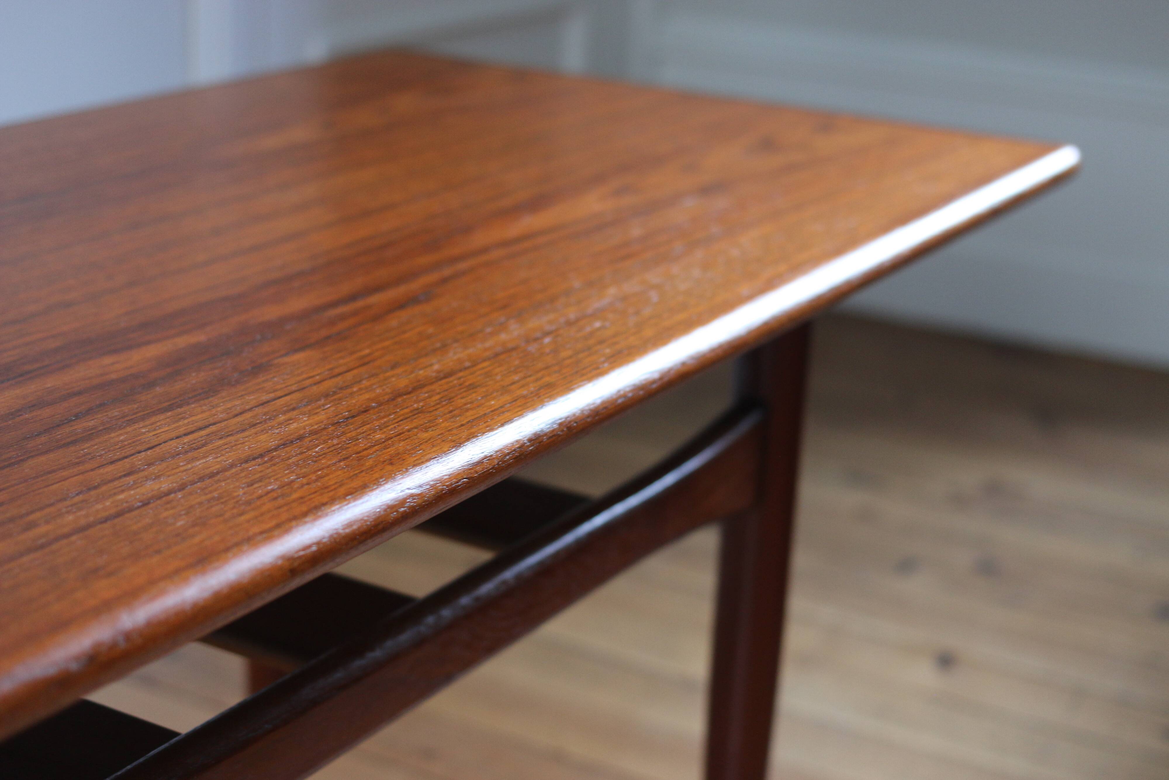 Vintage Scandinavian teak coffee table Trioh 1960s