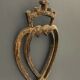 Heart vendeen wood carved xxeme folk art