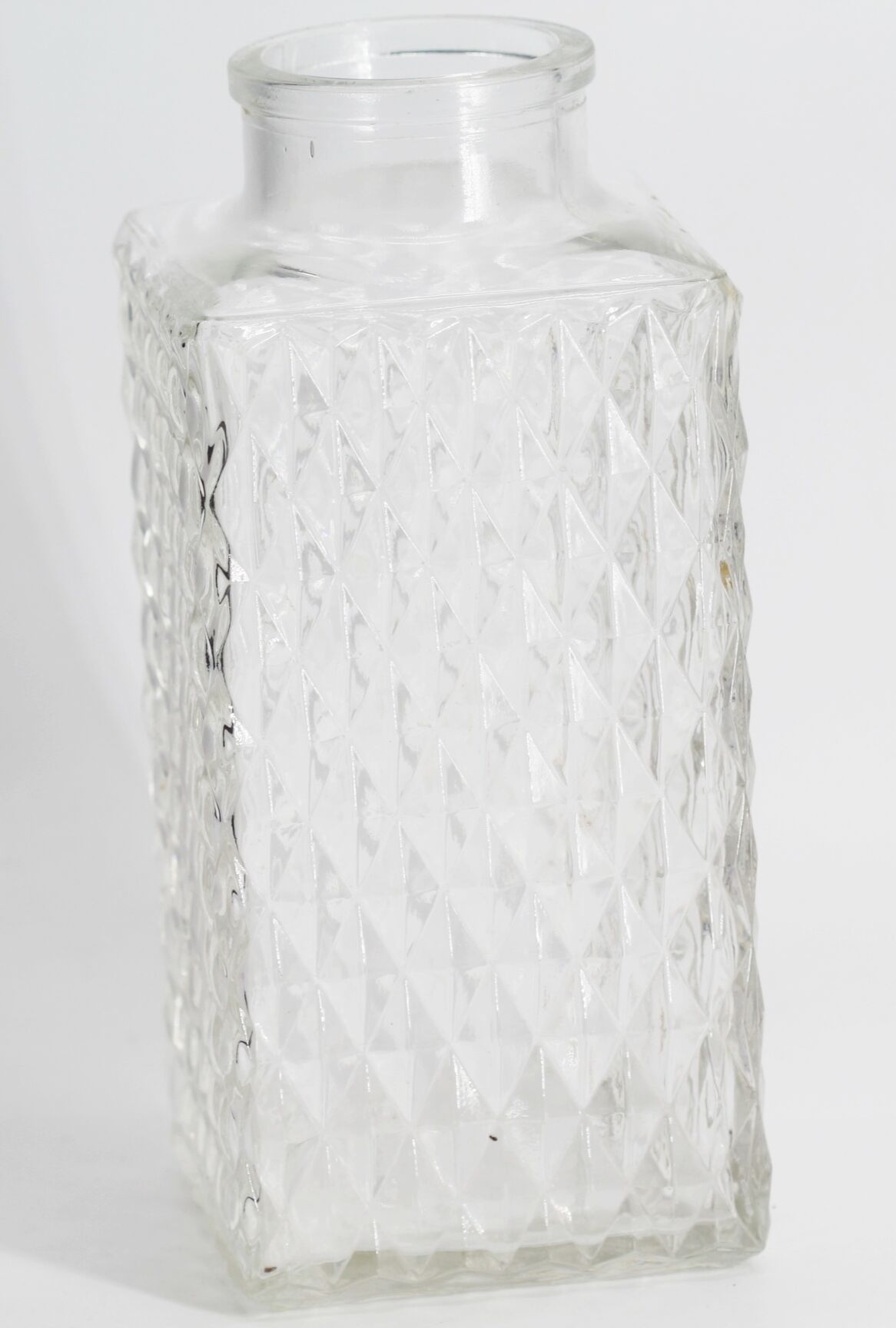 Old glass whiskey decanter