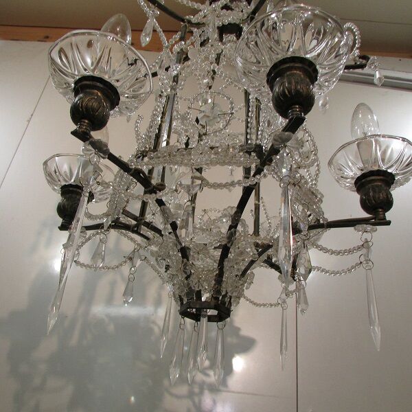 Pagoda shaped glass pendants chandelier