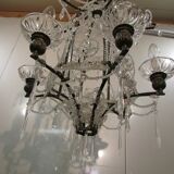 Pagoda shaped glass pendants chandelier