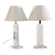 Lampe de table en plexiglas, lot de 2