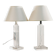 Lampe de table en plexiglas, lot de 2