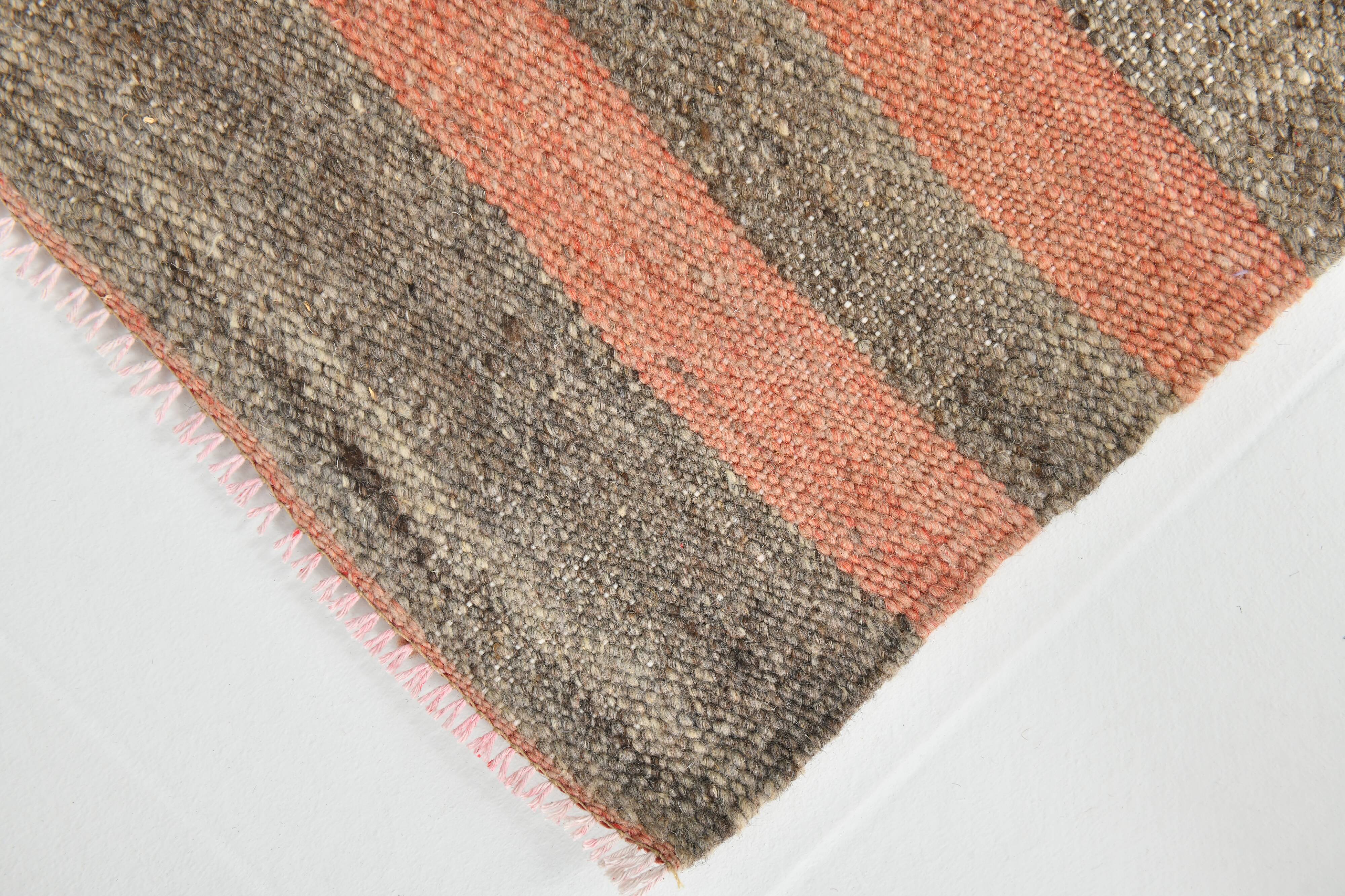 4x5 Red & Brown Small Size Kilim Rug, 134x164Cm