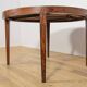 Mid-Century Round Rosewood Extending Dining Table by Severin Hansen for Haslev Møbelsnedkeri, Denmark, 1960s