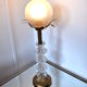 Art Deco crystal floral lamp