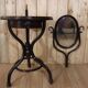 Thonet style curved wood bathroom cabinet