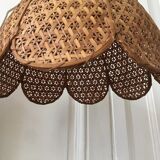 Vintage rafia hanging lamp