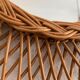 Vintage mirror 1960 sun rattan flower wicker - 37 cm